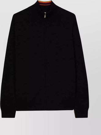 Paul Smith mens zip cardigan stand-up collar
