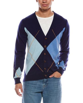 Brodie Argyle Wool & Cashmere-Blend Cardigan