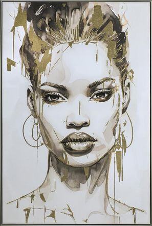 Schubiger M&ouml;bel Bild Gold Covered Beauty 1