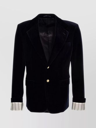 Gucci velvet single-breasted blazer