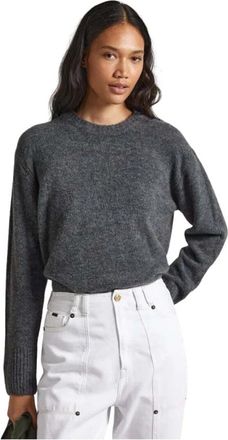 Pepe Jeans London Round-neck Truien - Dames - Ronde hals truien - Grijs - M - Wol - Truien & Vesten