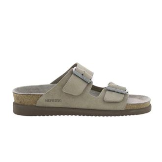 Mephisto Hester - Dames - Sandalen - Beige - 41 EU - Leer - Schoenen