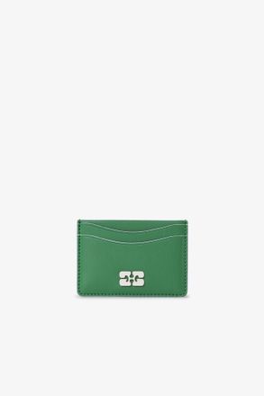 Ganni Green Bou Card Holder
