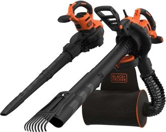 Black+Decker Soffiatore/aspiratore/trituratore a filo con zaino e raschietto 3000w beblv301-qs - Black&decker