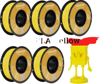 OEM Filamento Para Impresi&oacute;n 3d, Material Pla, 1,75 Mm De Di&aacute;metro, 5 Kg, Color Amarillo