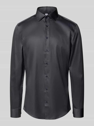 Seidensticker Regular Fit Business-Hemd mit Kentkragen Modell New in Anthrazit, Gr&ouml;&szlig;e 40