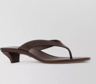 Gucci rubber vittoria thong sandals