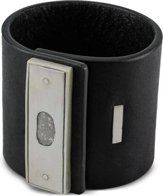 Parts Of Four Bracciale in pelle e argento sterling - Nero