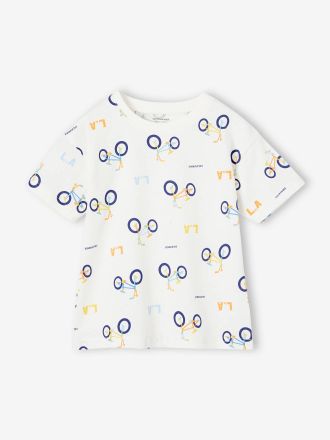 Vertbaudet T-shirt motifs graphiques blanc imprim&eacute;