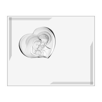 OEM Cuadro Moderno Plateado De La Sagrada Familia Sobre Tabla Blanca 25x20 Tama&ntilde;o: 25x20cm Sku: Vl877bi