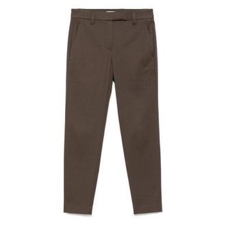 Brunello Cucinelli Pantaloni Verde-Donna