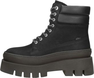Bronx Evi-Ann Veterlaarsjes - Dames - Veterlaarzen - Zwart - 38 EU - Schoenen