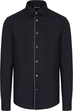 Emporio Armani Blauwe Casual Overhemden 3L1Cp 51Nbpz 0920 - Heren - Casual Overhemden - Blauw - M - Overhemden