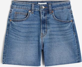 H&M Skinny High Denim Shorts - Blue
