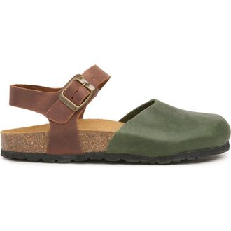 Celtic & Co. Closed Toe Sandal in Olive /Tan at Nordstrom, Size 11