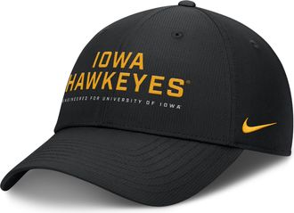 Nike Iowa On-Field Club Gameday Nike Mens Dri-FIT College Adjustable Hat in Black | NC0800AIA-CDY