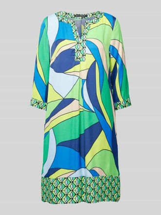 Betty Barclay Knielanges Kleid mit Tunikakragen in Gruen, Gr&ouml;&szlig;e 40