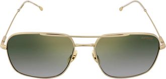 Carrera Green Gradient Gold Mirror Navigator Unisex Sunglasses CARRERA 247/S 0J5G/D6 58