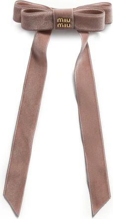 Miu Miu Haarspeld met logo - Roze