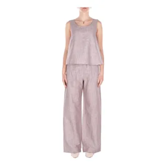 Max Mara Wide Trousers, female, Beige, Size: 2XS Wide Trousers