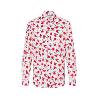Moschino Casual Shirts, male, Multicolor, Size: L Lightweight Cotton Poplin Shirt