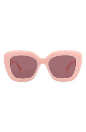 Alaia 53mm Square Sunglasses in Pink Pink Violet at Nordstrom Rack