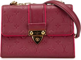 Louis Vuitton Pre-owned Cross Body Bags, female, Red, Size: ONE SIZE Pre-owned Lockme Chain Crossbody Bag