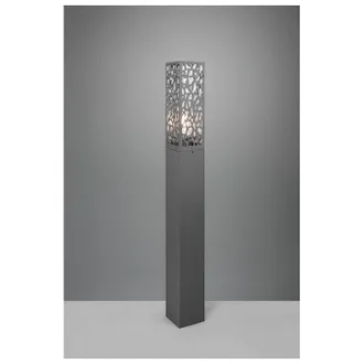 Trio Lampione Giardino Esterno Palo Alto Ip 44 Antracite H 100 Cm Cooper Gd