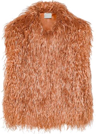 Forte_Forte Eco Mongolia Orange Faux Fur Vest