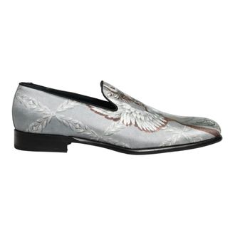 Dolce & Gabbana Loafers, male, Gray, Size: 11 US Vasari Moccasins