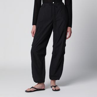 Dunst Black Utility Parachute trousers