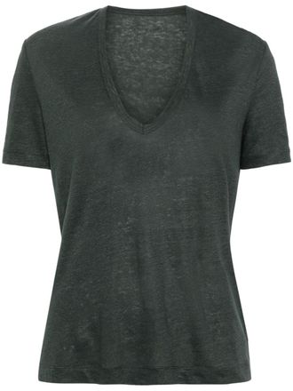 Zadig&Voltaire Wassa linen T-shirt - Green