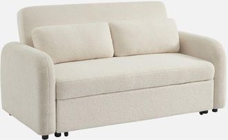 Sweeek Sof&aacute; Cama En Borreguito De 2 Plazas