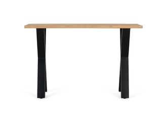 Giner&Colomer Consola de madera de mango 120 cm estilo r&uacute;stico industrial