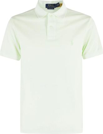 Polo Ralph Lauren Groen Katoenen Polo Shirt Slim Fit - Heren - Polos - Groen - S - Katoen - Tops