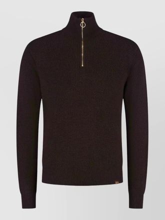 Paul & Shark ribbed half zip jumper