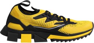 Dolce & Gabbana Mens Ns1 Geometric Sneakers - Gold - Size 40.5 EU/IT