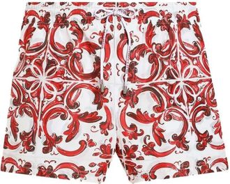 Dolce & Gabbana badpak met majolica-print