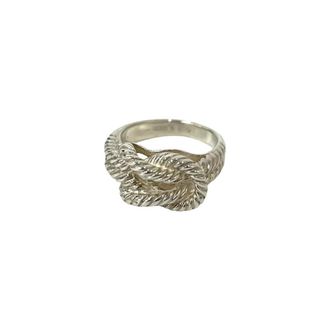 Herm&egrave;s Silver Silver 925 Band Ring (Pre-Owned)