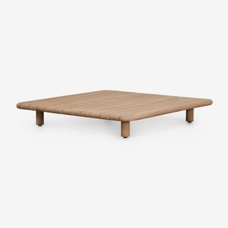 Sklum Sklum - Mesa De Centro Para Jard&iacute;n Cuadrada 95x95 Cm En Acacia Portet