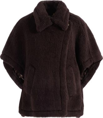 Max Mara Mantella Tebe 1 - Dames - Ponchos - Bruin - ONE Size - Wol - Jassen