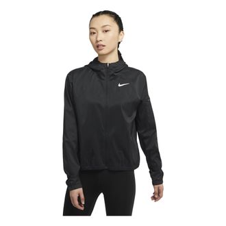 Nike (WMNS) Nike Small Label Solid Color logo Hooded Jacket Black DH1991-010