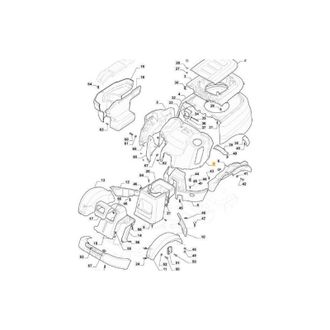 STIGA Sports Tapa Dep&oacute;sito Pfm Gris Ncs800n Original Stiga - 337110328/0