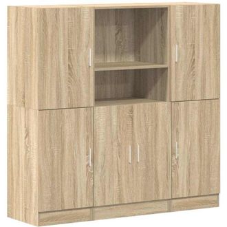 vidaXL Vidaxl - Set De Muebles De Cocina 3 Pzas Madera Ingenier&iacute;a Roble Sonoma