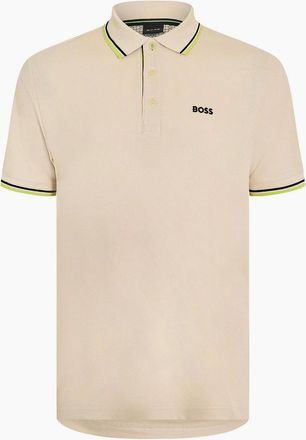 HUGO BOSS Mens Paddy Short Sleeve Polo Shirt - White - Size: 36