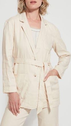 Lyss&eacute; Brooke Belted Blazer in Crisp Chino at Nordstrom Rack, Size X-Large
