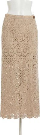 Z Supply Raquel Lace Maxi Skirt In Beige