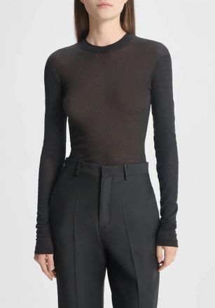 Bite Studios Long-Sleeve Thin Jersey T-Shirt In Black