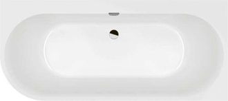 Villeroy & Boch Ba&ntilde;era Mural Semi Exenta Angular Villeroy & Boch Oberon 2.1 Blanco Brillante Versi&oacute;n Derecha