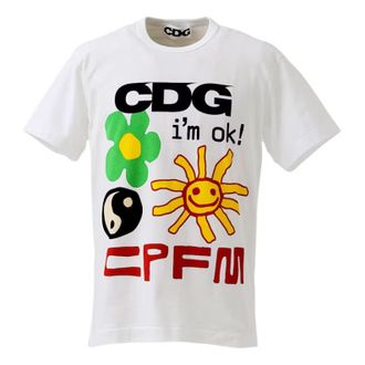 Comme Des Gar&ccedil;ons x Cactus Plant Flea Market Im Okay T-shirt White SG-T001-051-1